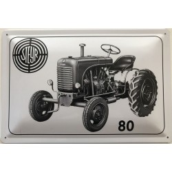 Steyr Traktor Typ 80 - Blechschild 18 x 12 cm