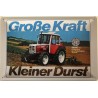 Steyr Traktor Große Kraft Kleiner Durst - Blechschild 18 x 12 cm