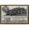 Steyr bringt Traktor in allen Leistungsklassen - Blechschild 18 x 12 cm