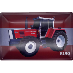 Steyr Traktor Typ 8180 - Blechschild 18 x 12 cm