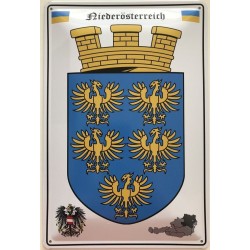 Niederösterreich Wappen Österreich - Blechschild 18 x 12 cm
