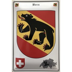 Bern Wappen Schweiz - Blechschild 18 x 12 cm