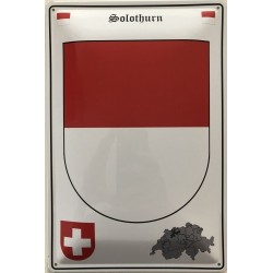 Solothurn Wappen Schweiz - Blechschild 18 x 12 cm