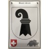 Basel Stadt Wappen Schweiz - Blechschild 18 x 12 cm