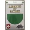 Waadt Wappen Schweiz - Blechschild 18 x 12 cm