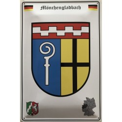 Mönchengladbach Wappen Deutschland - Blechschild 18 x 12 cm