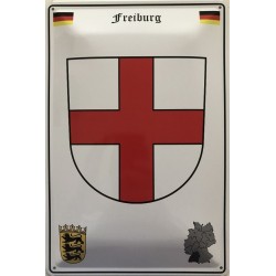 Freiburg Wappen Deutschland - Blechschild 18 x 12 cm