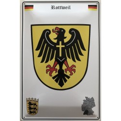 Rottweil Wappen Deutschland - Blechschild 18 x 12 cm