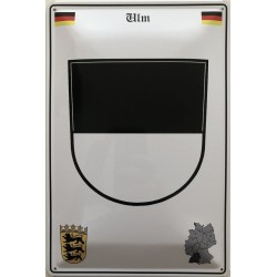 Ulm Wappen Deutschland - Blechschild 18 x 12 cm