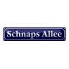 Schnaps Allee - Blechschild 46 x 10 cm