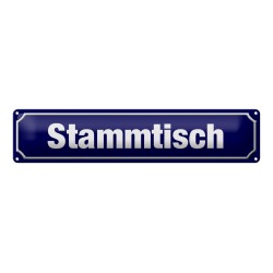 Stammtisch - Blechschild 46 x 10 cm