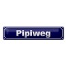 Pipiweg - Blechschild 46 x 10 cm