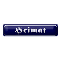 Heimat - Blechschild 46 x 10 cm