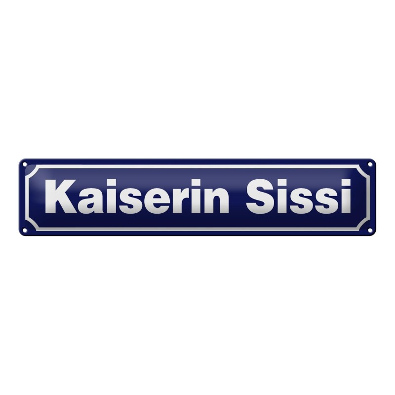 Kaiserin Sissi - Blechschild 46 x 10 cm