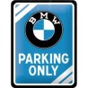 BMW Parking Only 20 x 15 cm Blechschild