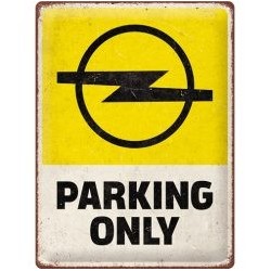 Opel Parking Only Service 40 x 30 cm Blechschild