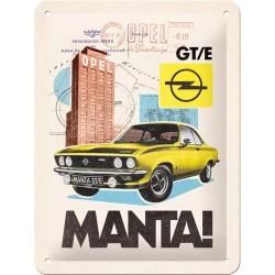 Opel Manta 20 x 15 cm Blechschild