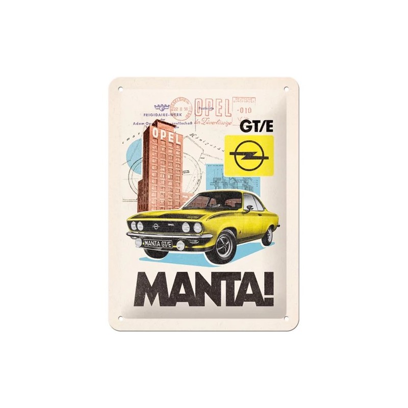 Opel Manta 20 x 15 cm Blechschild Opel Manta 20 x 15 cm Blechschild
