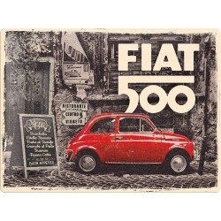 Fiat 500 Classic 40 x 30 cm Blechschild