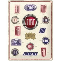 Fiat Logos 40 x 30 cm Blechschild