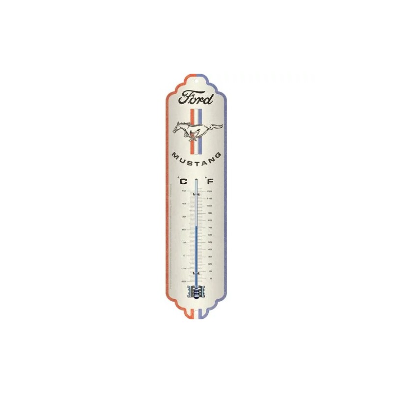 Ford Mustang Thermometer 28 x 6,5 cm Ford Mustang Thermometer 28 x 6,5 cm