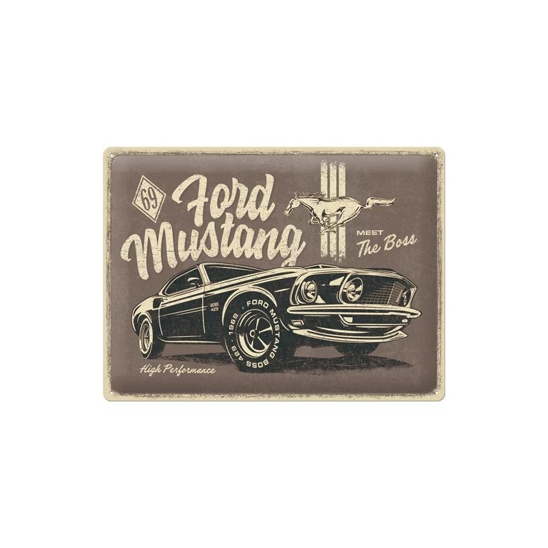 Ford Mustang The Boss 40 x 30 cm Blechschild Ford Mustang The Boss 40 x 30 cm Blechschild