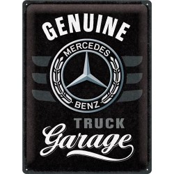Mercedes Benz Truck Garage 40 x 30 cm Blechschild