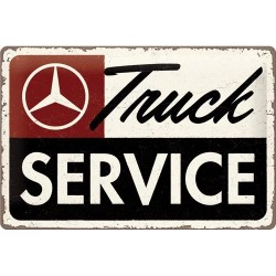 Mercedes Benz Truck Service - Blechschild 30 x 20 cm