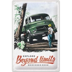 Mercedes Benz Explore Beyond Limits - Blechschild 30 x 20 cm