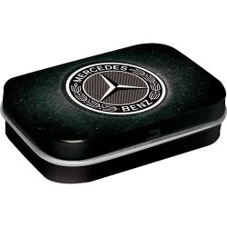 Mercedes Benz Logo Pillendose gefüllt mit Pfefferminz
