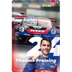 DTM 2022 Thomas Preining Porsche 911 GT3 - Blechschild 30 x 20 cm