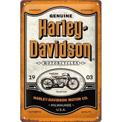 Genuine Harley Davidson - Blechschild 30 x 20 cm