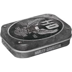 H.D. Harley Davidson Pillendose gefüllt mit Pfefferminz