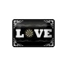 Dart Love - Blechschild 18 x 12 cm