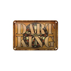 Dart King - Blechschild 18 x 12 cm