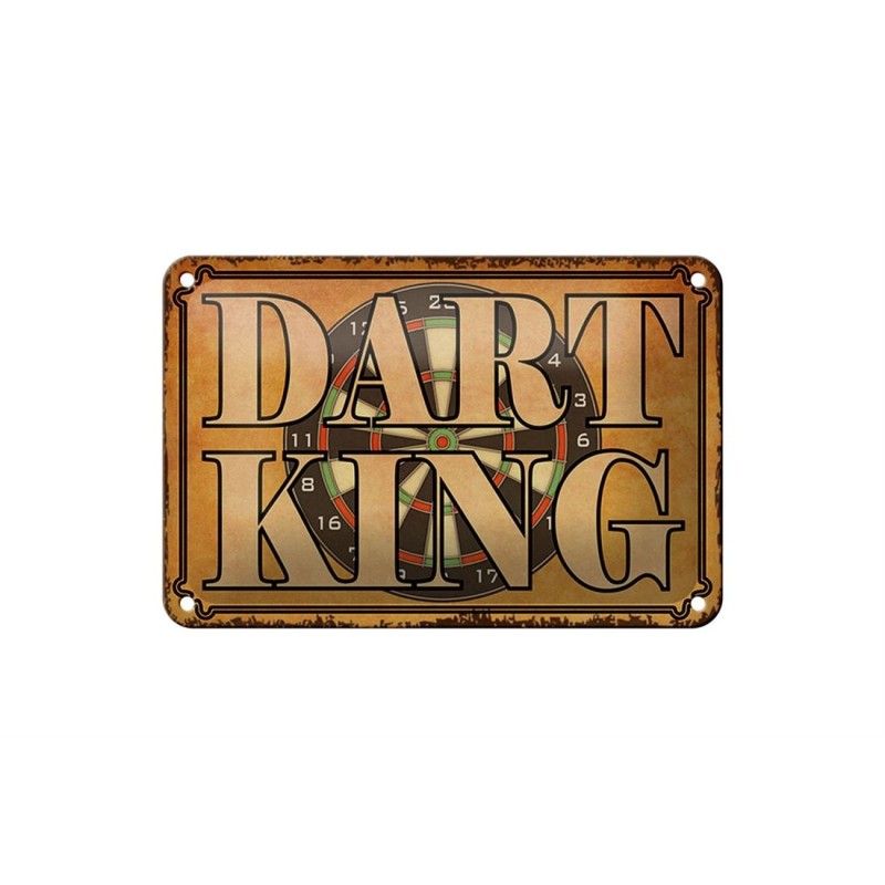 Dart King - Blechschild 18 x 12 cm Dart King - Blechschild 18 x 12 cm
