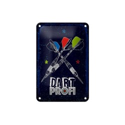 Dart Profi - Blechschild 18 x 12 cm