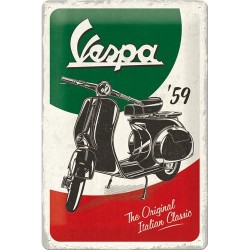 Vespa 1959 The Original Italien Classic - Blechschild 30 x 20 cm