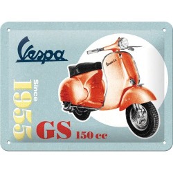 Vespa GS 150cc Since 1955 Blechschild 20 x 15 cm
