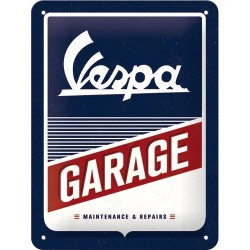 Vespa Garage Blechschild 20 x 15 cm