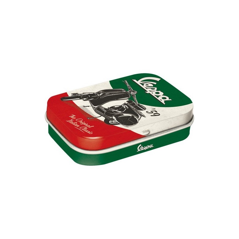 Vespa Italien Classic 1959 Pillendose gefüllt mit Pfefferminz