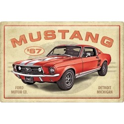 Ford Mustang 1967 Blechschild XXL 60 x 40 cm