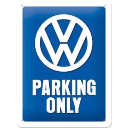 VW Volkswagen Parking Only Blechschild 20 x 15 cm