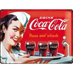 Drink Coca Cola Blechschild 40 x 30 cm