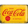 Coca Cola gelbes Logo - Blechschild 30 x 20 cm