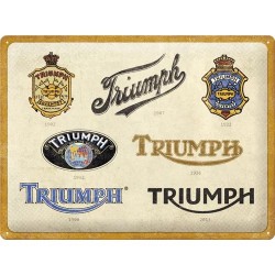 Triumph Logos Blechschild 40 x 30 cm