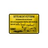 Warnschild Pferde Bitte nicht füttern ! - Blechschild 18 x 12 cm
