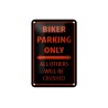 Biker Parking Only ! - Blechschild 18 x 12 cm