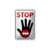 STOP Gefahr ! - Blechschild 18 x 12 cm