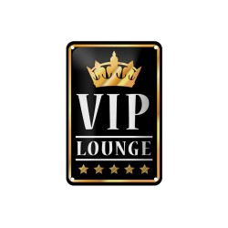 VIP Lounge ! - Blechschild 18 x 12 cm